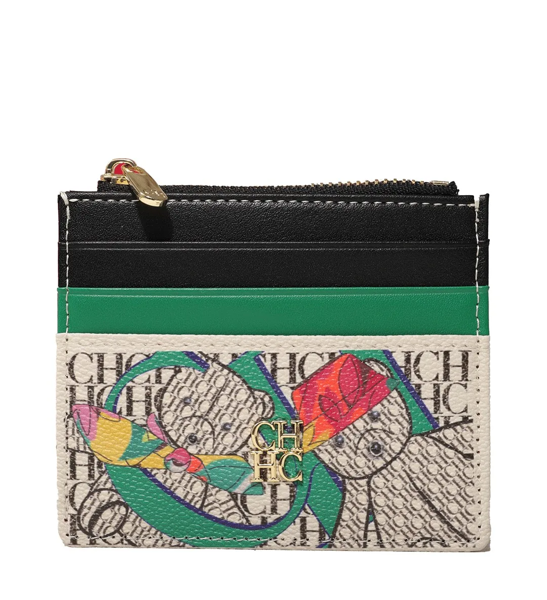 CH Women's Wallet Exquisite Compact Convenient Decoration Durable Elegant Brand Design Sense Letter Decoration Zipper