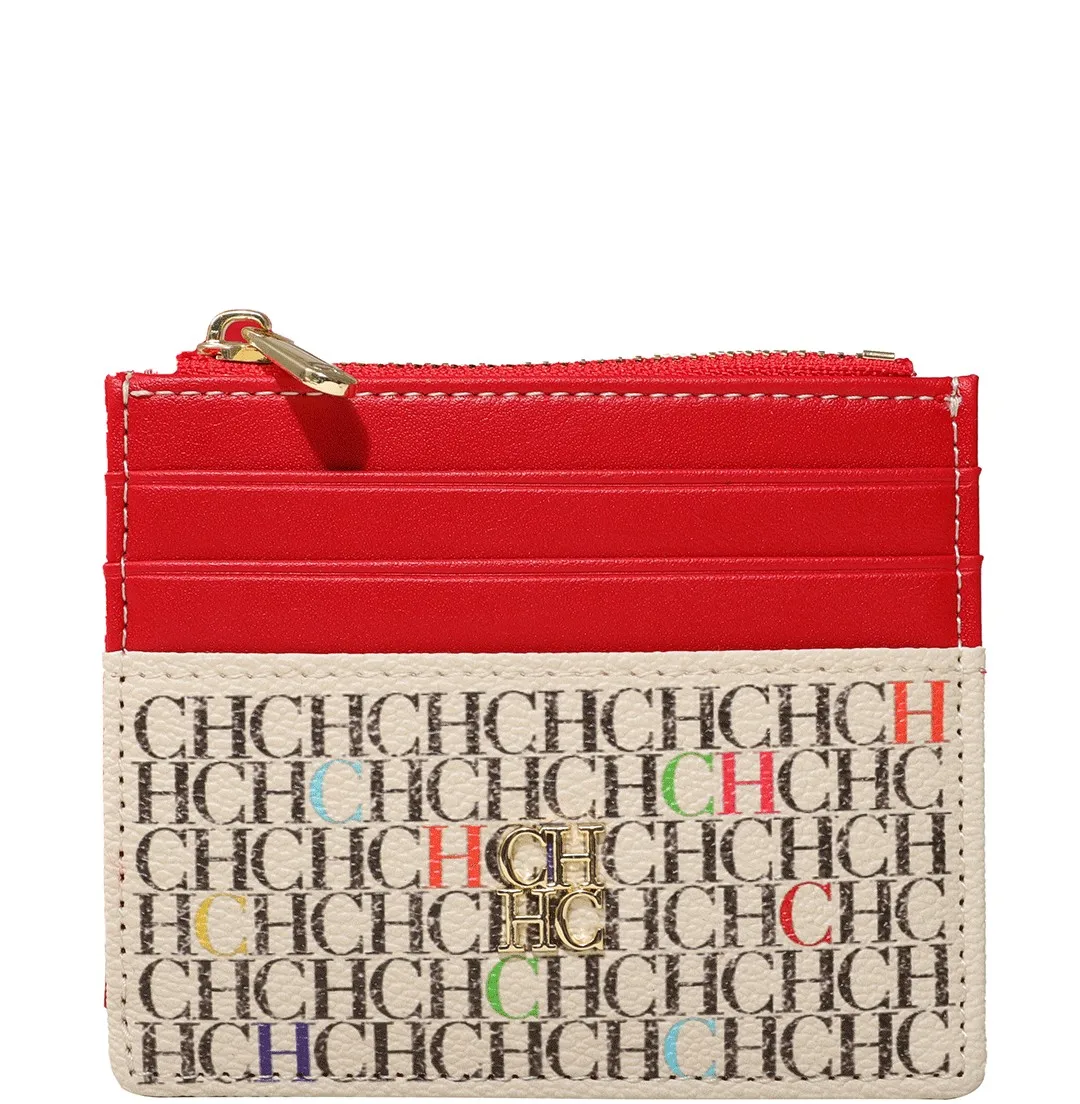 CH Women's Wallet Exquisite Compact Convenient Decoration Durable Elegant Brand Design Sense Letter Decoration Zipper