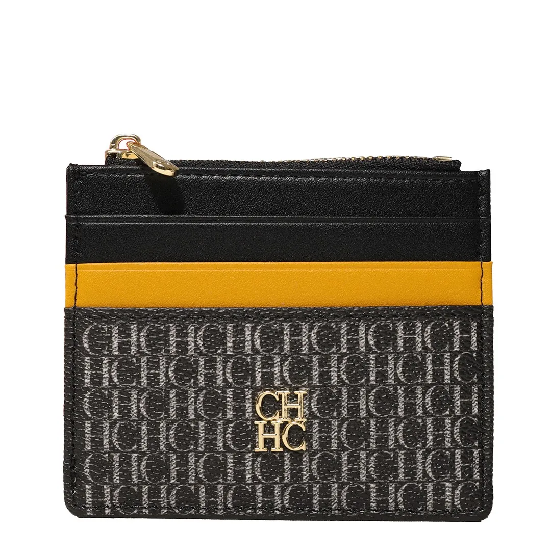CH Women's Wallet Exquisite Compact Convenient Decoration Durable Elegant Brand Design Sense Letter Decoration Zipper