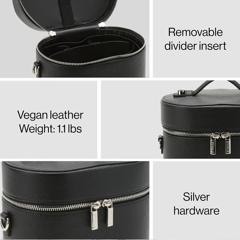 Customized Name PU Leather Cosmetic Bag: Simple, Portable, Crossbody, Hand-Carry, Large Capacity for Travel
