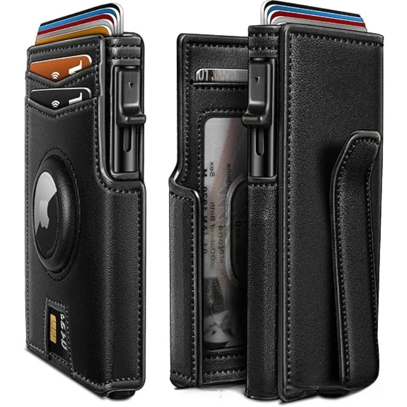 Men's Short Bifold Aluminum Case Wallet, Multi Card Slot Credit Card Holder, Durable Metal Wallet Ideal for Business & Daily Use