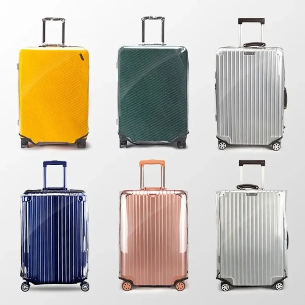 PVC Transparent Suitcase Cover No Disassembly Required Wear-resistant Dustproof Luggage Cover Waterproof Travel Accessories
