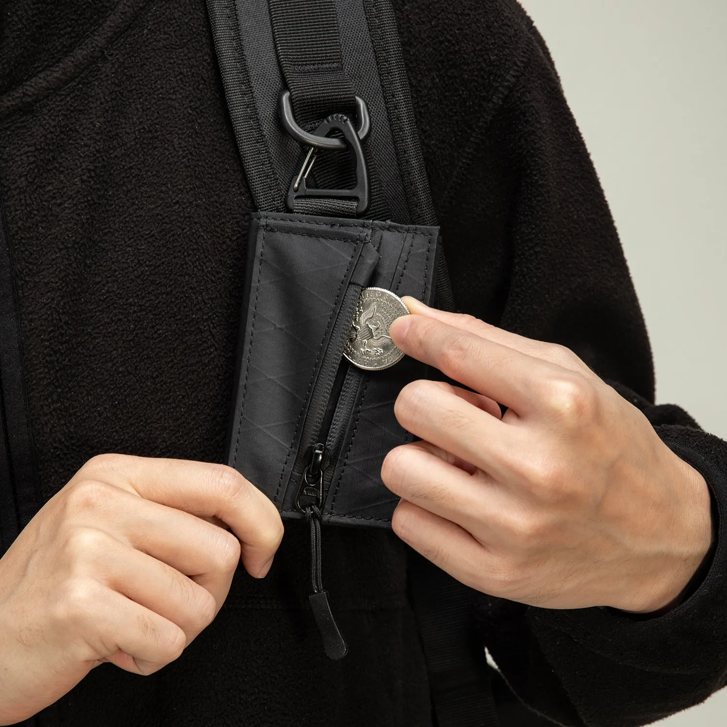 X-PAC EDC Multi PouchWallet, Small Keychain Coin Pouch with YKK Zipper, EDC Pocket Organizer Utility Pouch