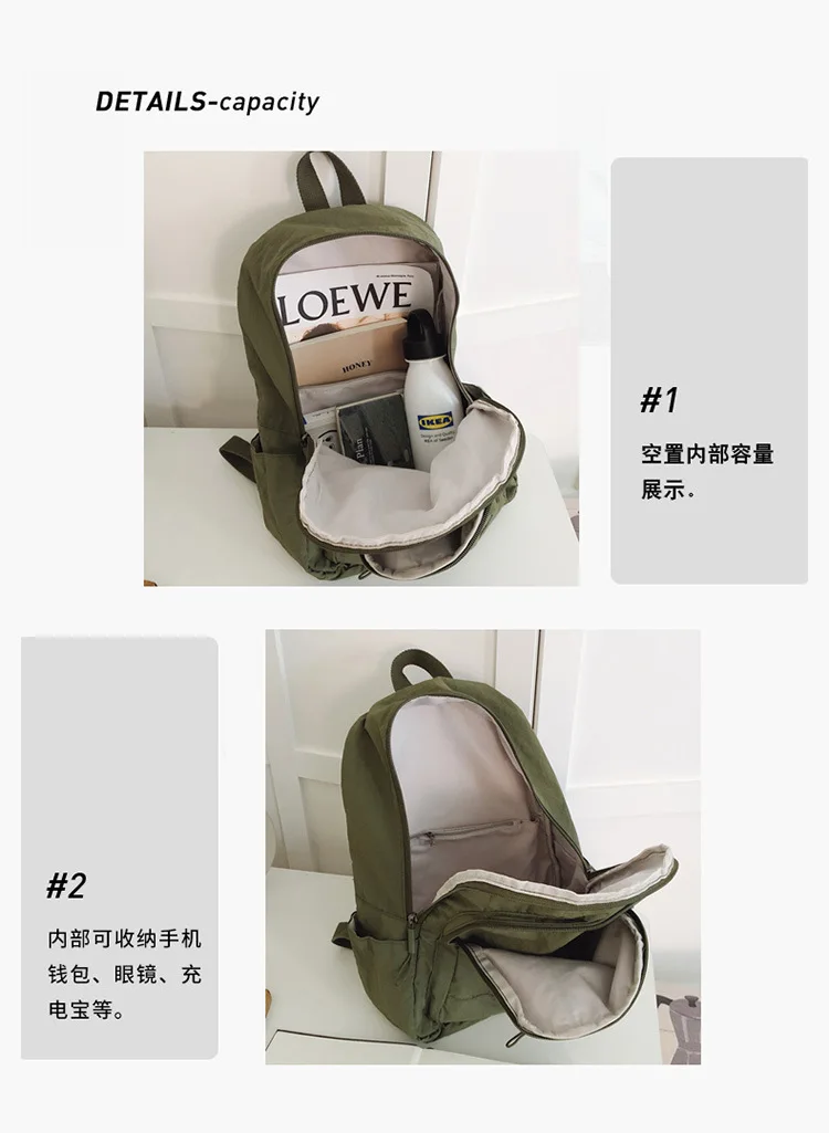 Casual Backpack Women Lightweight Waterproof Travel Backpacks Large Capacity Women's Bag College Girls School Backpack
