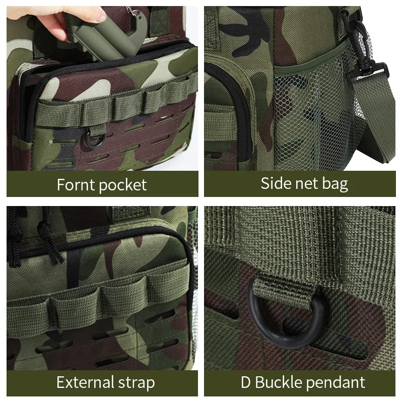 Picnic Bag Outdoor Camouflage Fashion Foreign Style Hot-Selling Lunch Bag Large Capacity Fresh-Keeping Ice Bag Oxford Cloth Lunc