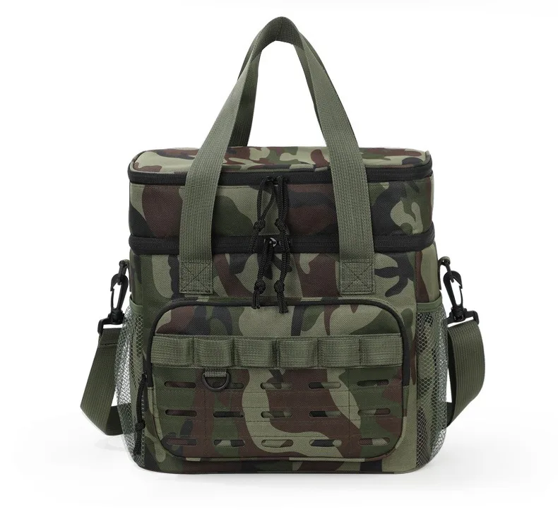 Picnic Bag Outdoor Camouflage Fashion Foreign Style Hot-Selling Lunch Bag Large Capacity Fresh-Keeping Ice Bag Oxford Cloth Lunc
