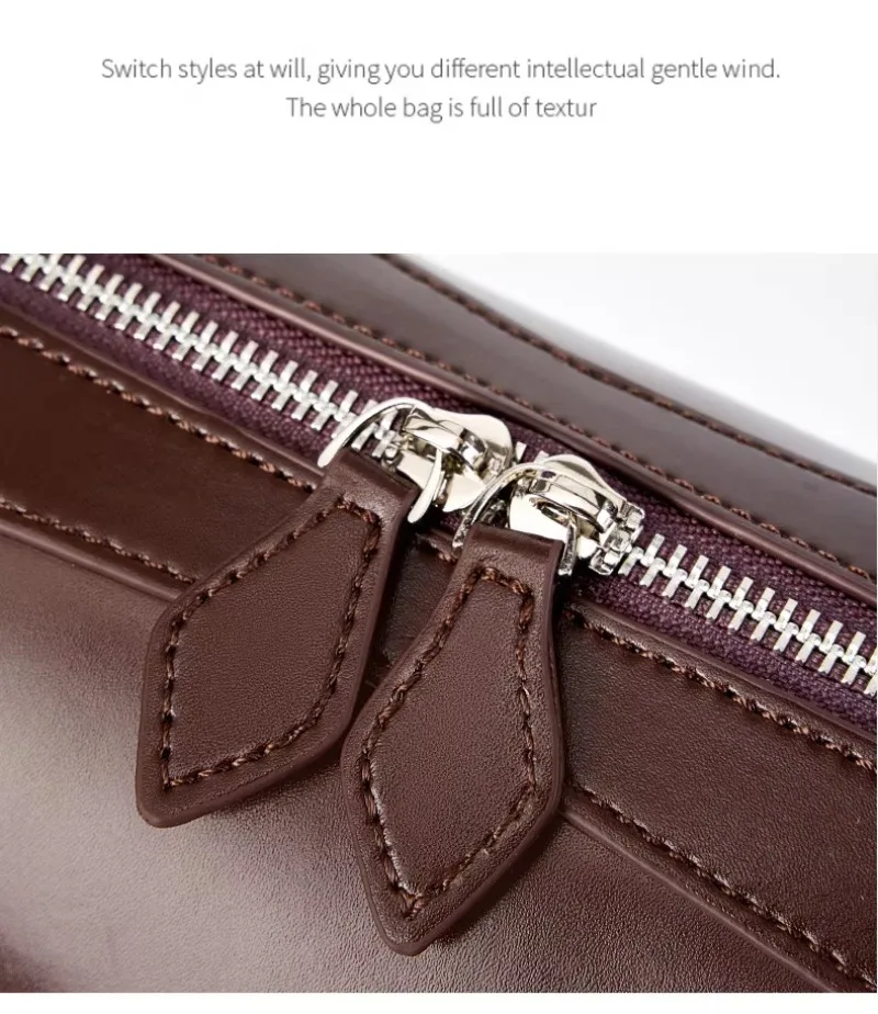 2026 Korean Luxury Bag Vintage Long Shoulder Bag Handbags Ladies Underarm Bag Shopping Bag Genuine Leather Bag Woman Hand Bag