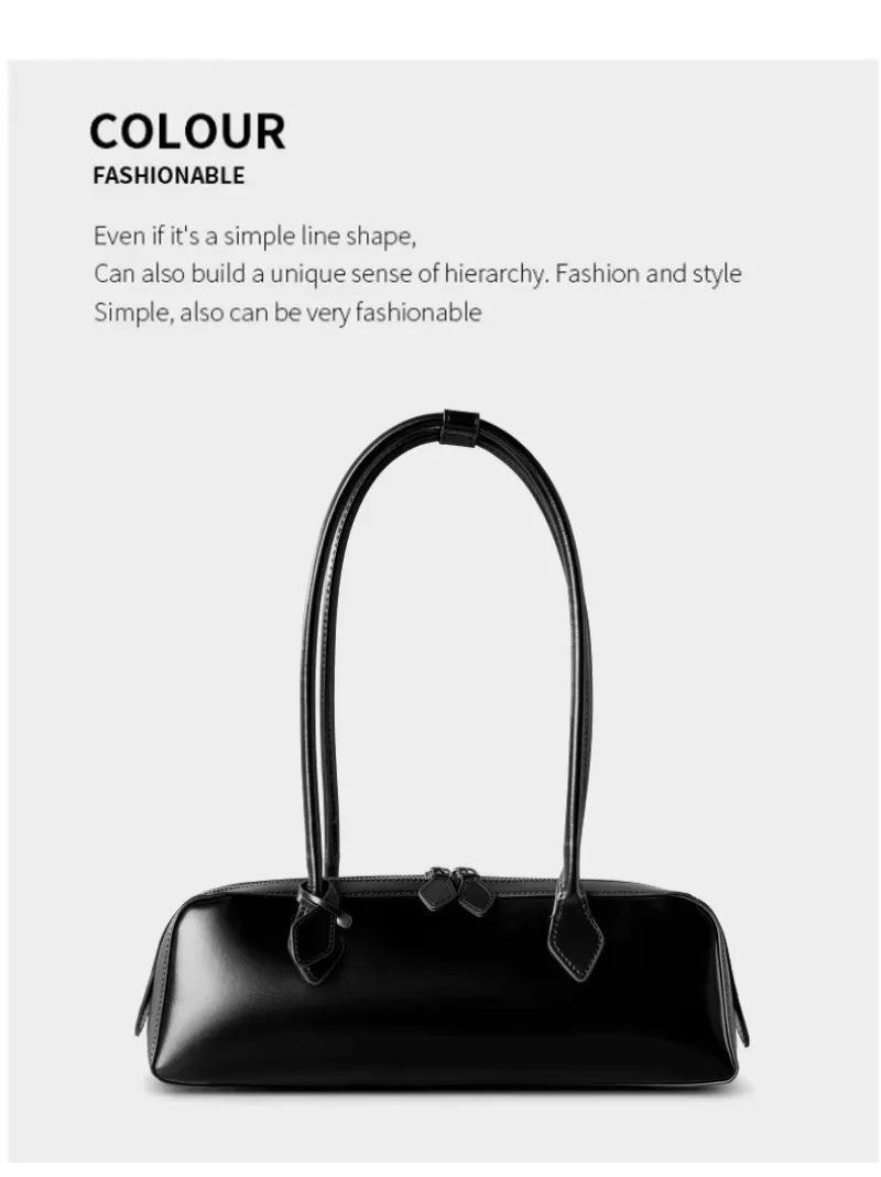 2026 Korean Luxury Bag Vintage Long Shoulder Bag Handbags Ladies Underarm Bag Shopping Bag Genuine Leather Bag Woman Hand Bag