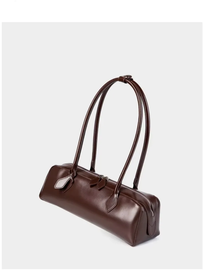 2026 Korean Luxury Bag Vintage Long Shoulder Bag Handbags Ladies Underarm Bag Shopping Bag Genuine Leather Bag Woman Hand Bag