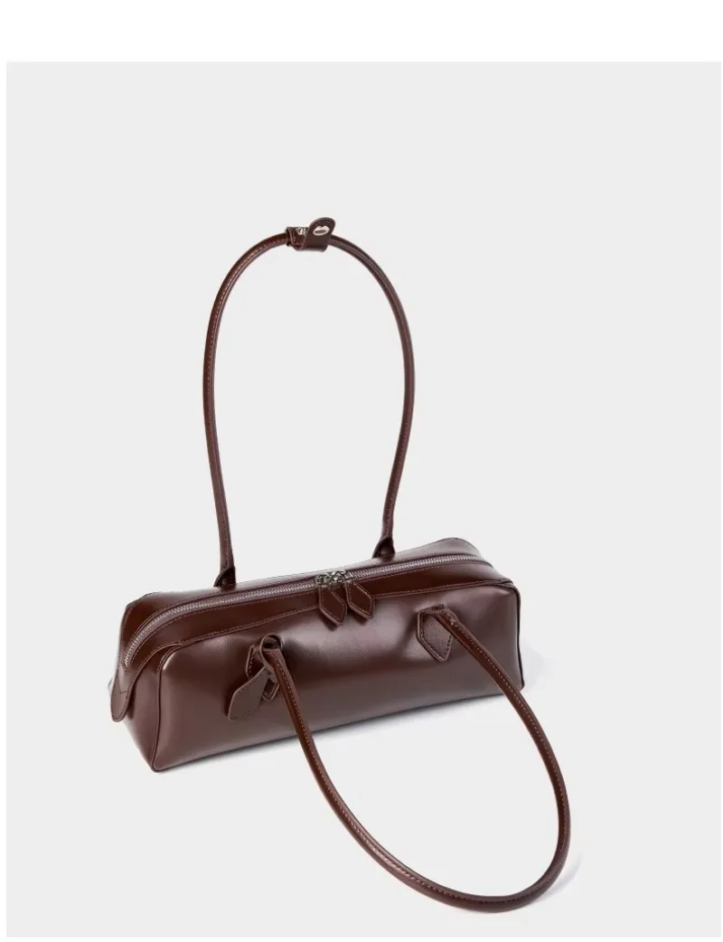 2026 Korean Luxury Bag Vintage Long Shoulder Bag Handbags Ladies Underarm Bag Shopping Bag Genuine Leather Bag Woman Hand Bag