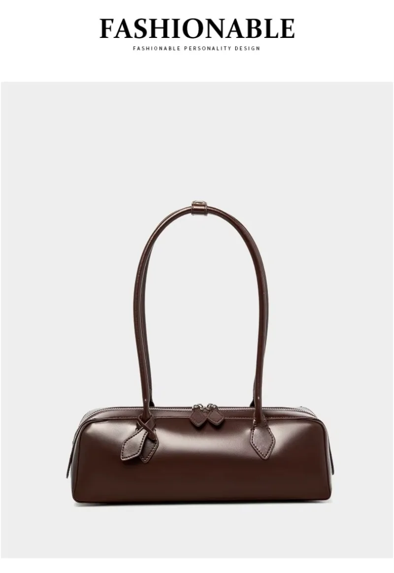 2026 Korean Luxury Bag Vintage Long Shoulder Bag Handbags Ladies Underarm Bag Shopping Bag Genuine Leather Bag Woman Hand Bag
