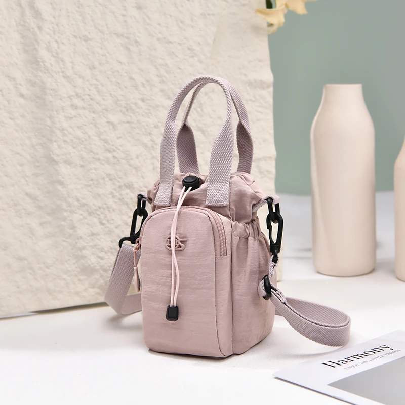 Unisex School Water Bottle Bag Water-resistant Sling Purses Running Sports Outdoor Portable Phone Bag