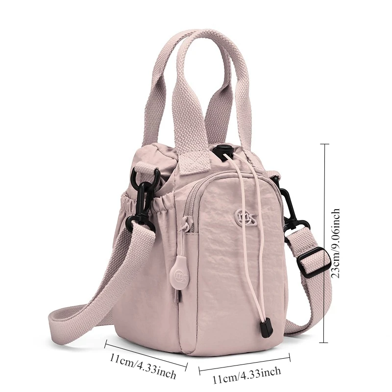 Unisex School Water Bottle Bag Water-resistant Sling Purses Running Sports Outdoor Portable Phone Bag