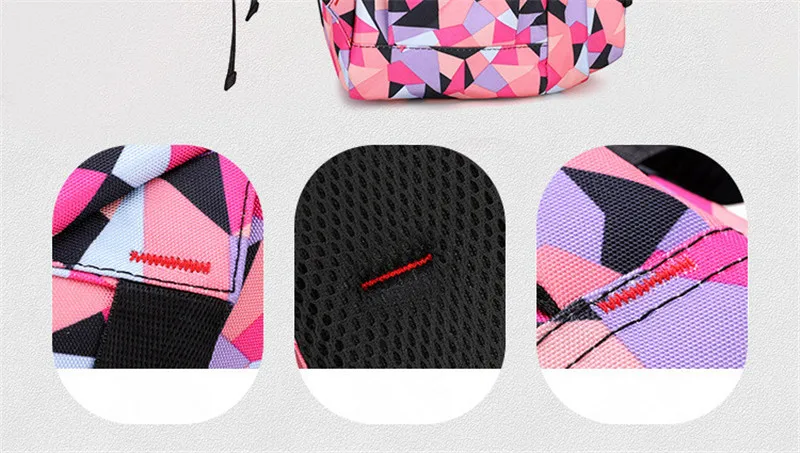 School Bags for Teenagers Girls Schoolbag Large Capacity Boys Printing School Backpack Set Rucksack Bagpack Kids Cute Book Bags