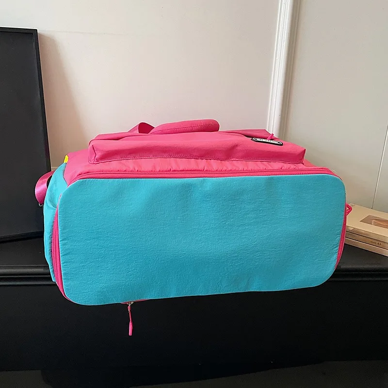 Fashion Dopamine Color Travel Duffle Bag, Expandable Weekend Overnight Bag, Ideal for Yoga, Short Trips, Gym, Weekend Getaways