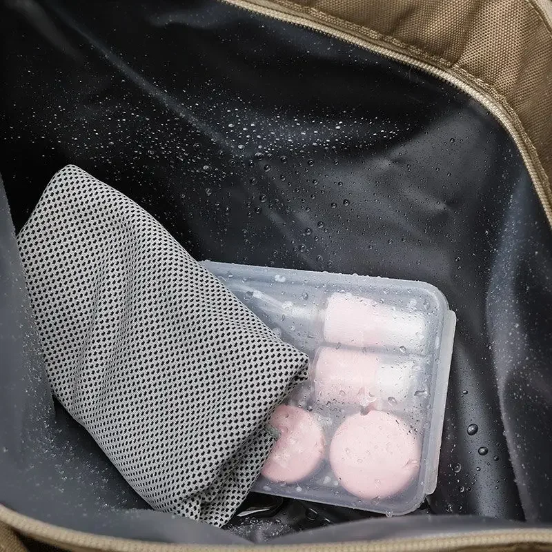 2025 New Fitness Bag Fashion Luggage Bag Men's Casual Large Capacity Sports Handbag Travel Storage Luggage Bag Simple Zipper Bag