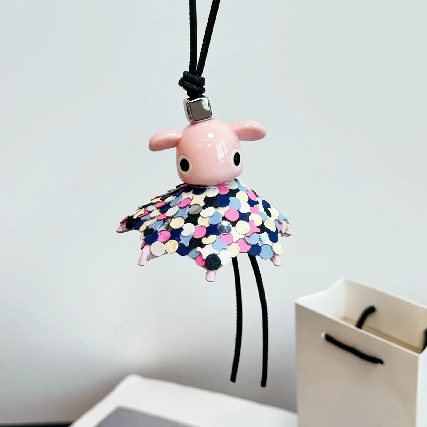 Luxury Designer Leather Cute Elf Charm For Women's Bags Fashion High-end Exquisite Workmanship Bag Decoration Bag Accessories