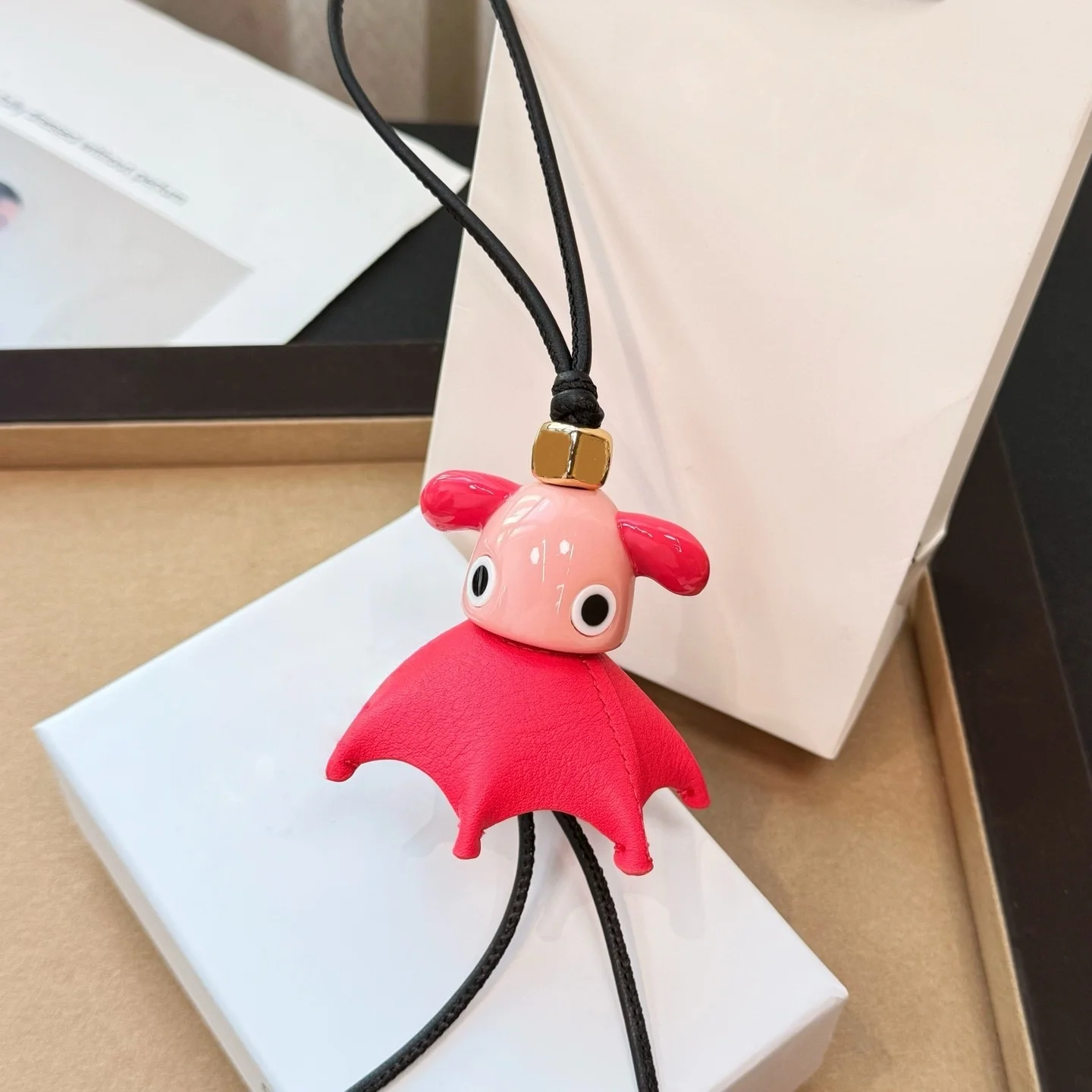 Luxury Designer Leather Cute Elf Charm For Women's Bags Fashion High-end Exquisite Workmanship Bag Decoration Bag Accessories