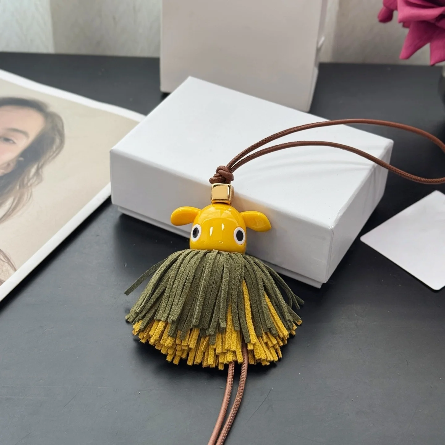 Luxury Designer Leather Cute Elf Charm For Women's Bags Fashion High-end Exquisite Workmanship Bag Decoration Bag Accessories
