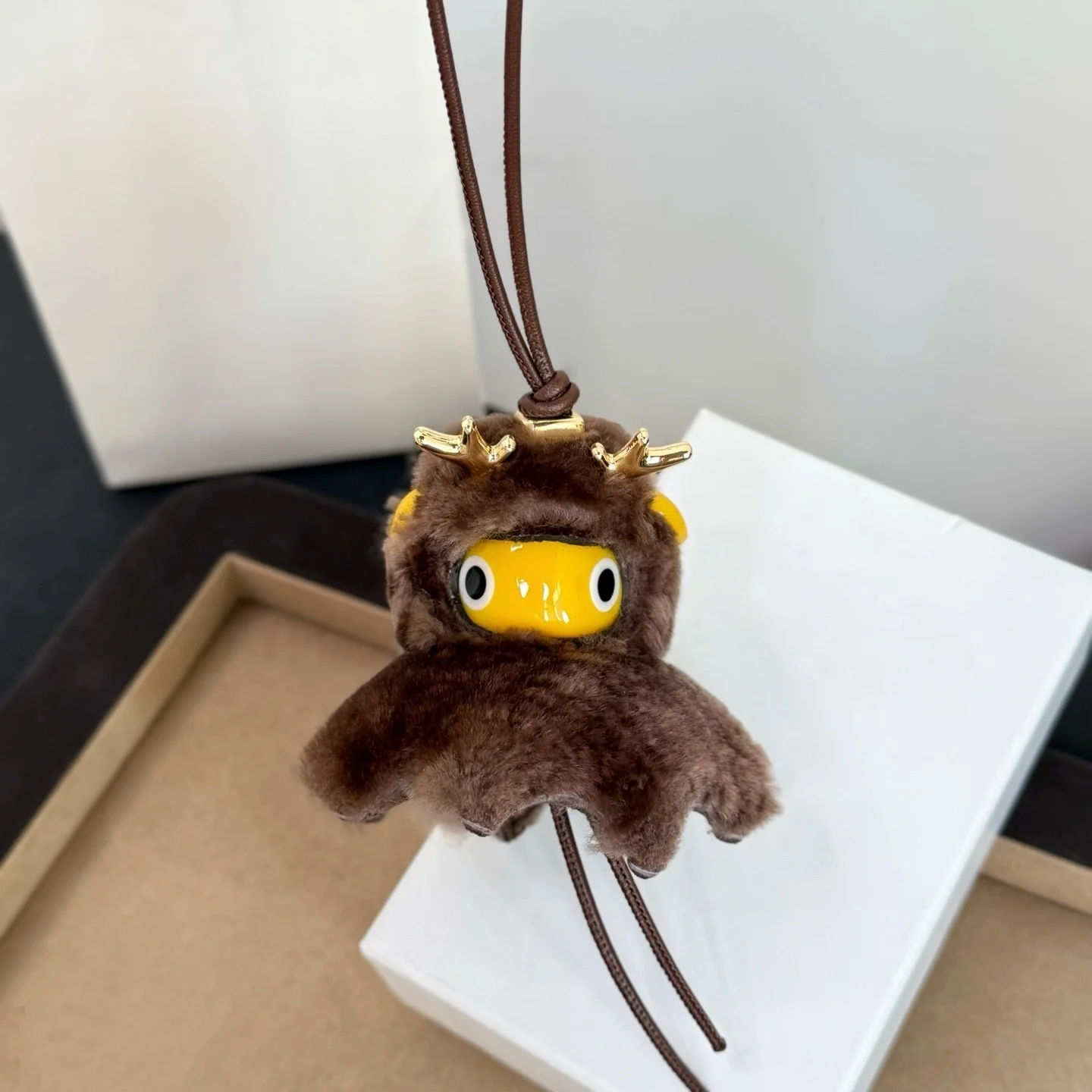 Luxury Designer Leather Cute Elf Charm For Women's Bags Fashion High-end Exquisite Workmanship Bag Decoration Bag Accessories