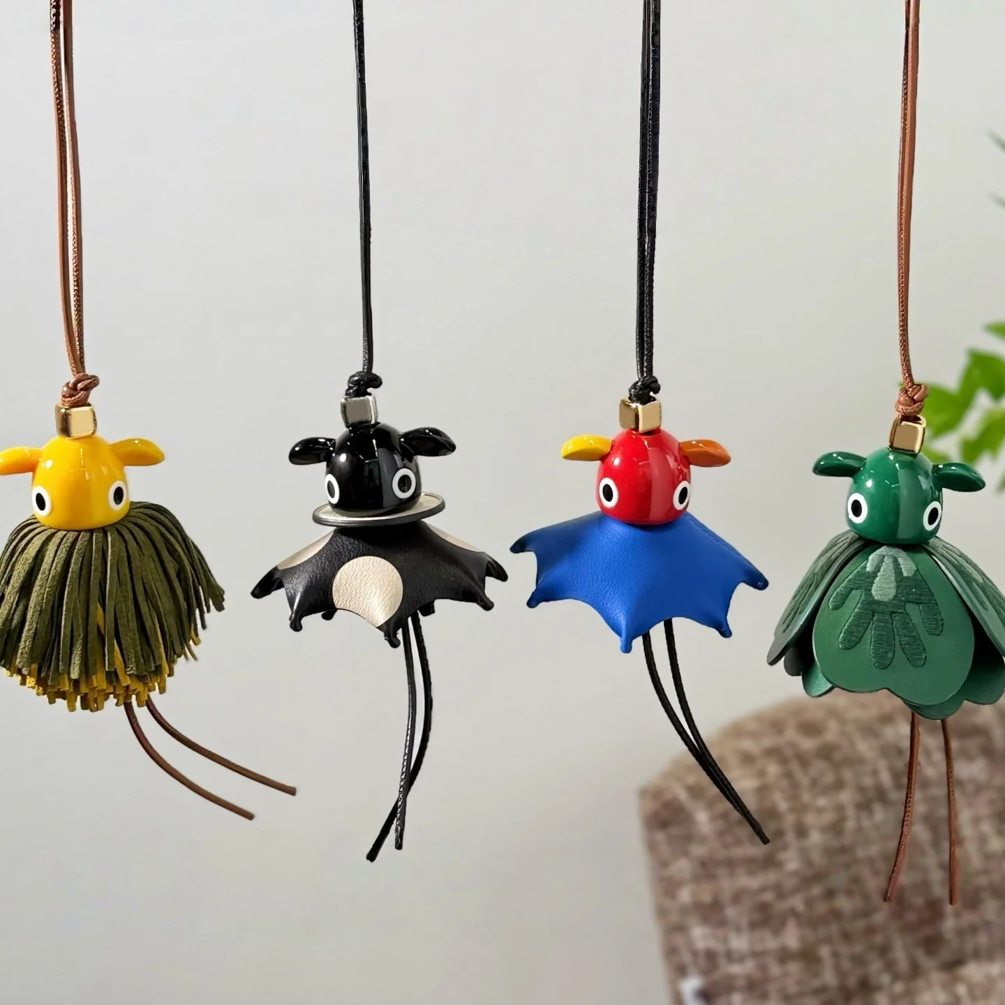 Luxury Designer Leather Cute Elf Charm For Women's Bags Fashion High-end Exquisite Workmanship Bag Decoration Bag Accessories