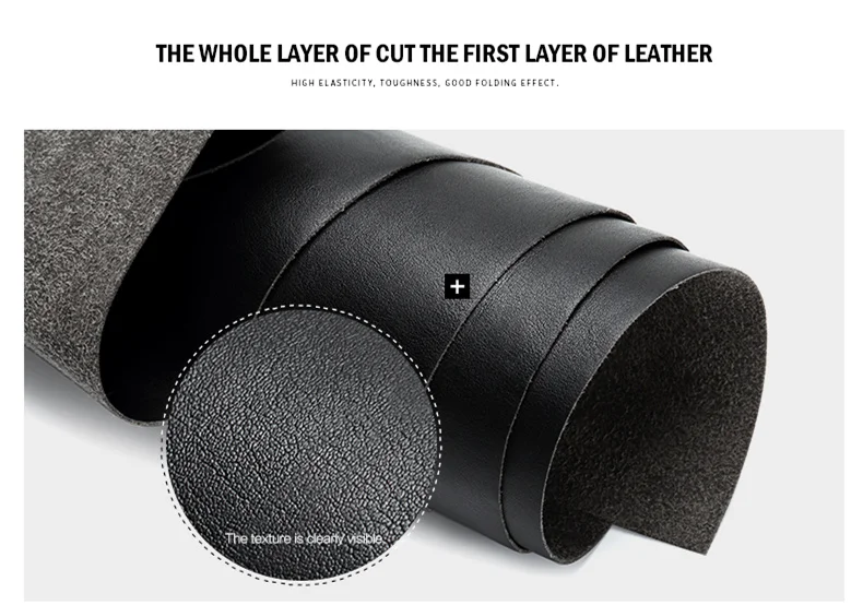 BISON DENIM Black Purse For Men Genuine Leather Men's Wallets Thin Male Wallet Card Holder Cowskin Soft Mini Purses N4429
