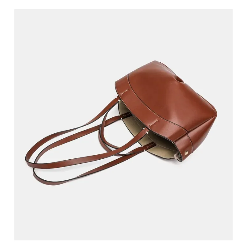 Women Shoulder Bag, Trendy Spacious Tote Bag, Commute Shopping Handbag Set with Matching Mini Pouch