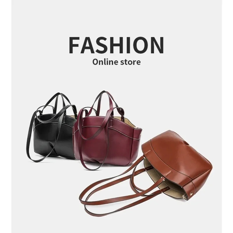 Women Shoulder Bag, Trendy Spacious Tote Bag, Commute Shopping Handbag Set with Matching Mini Pouch