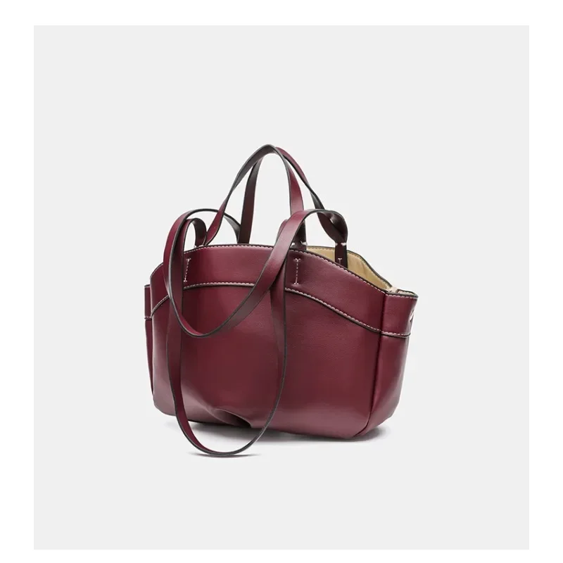 Women Shoulder Bag, Trendy Spacious Tote Bag, Commute Shopping Handbag Set with Matching Mini Pouch