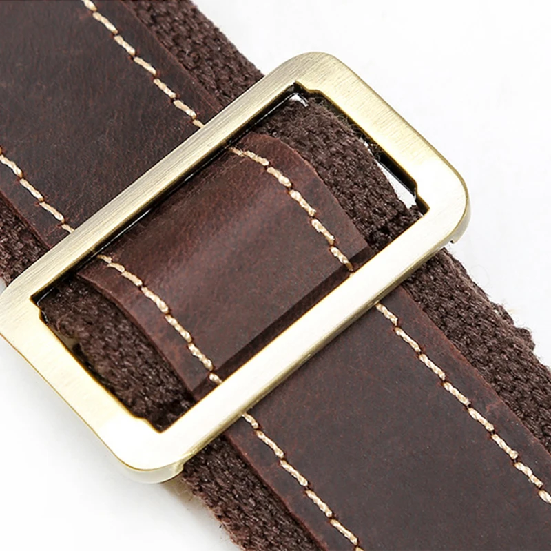 High Quality Crazy Horse Leather Shoulder Strap Genuine Leather Straps For Travel Bag Briefcase Bag Strap for Handbags