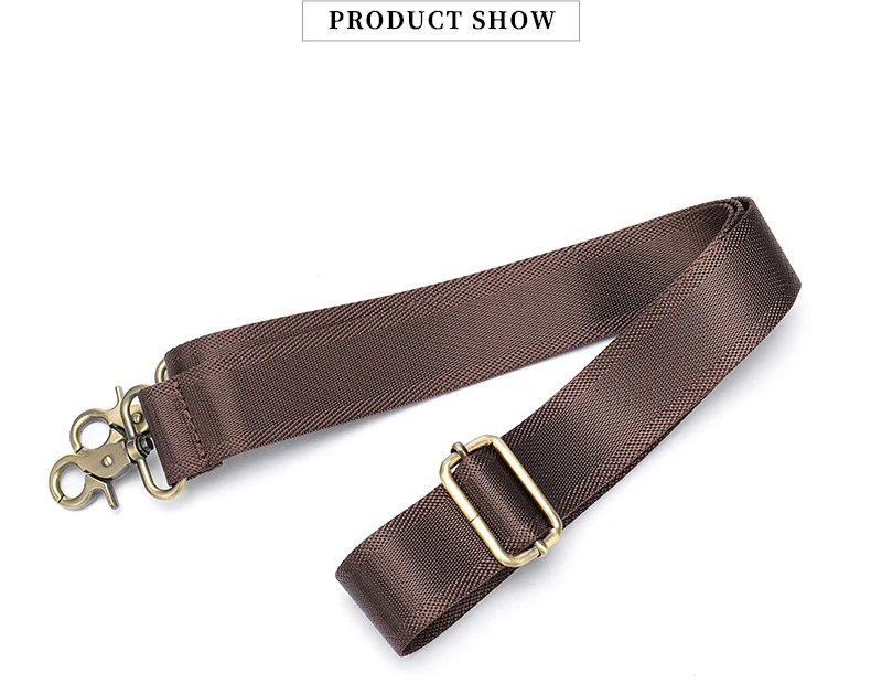 High Quality Crazy Horse Leather Shoulder Strap Genuine Leather Straps For Travel Bag Briefcase Bag Strap for Handbags