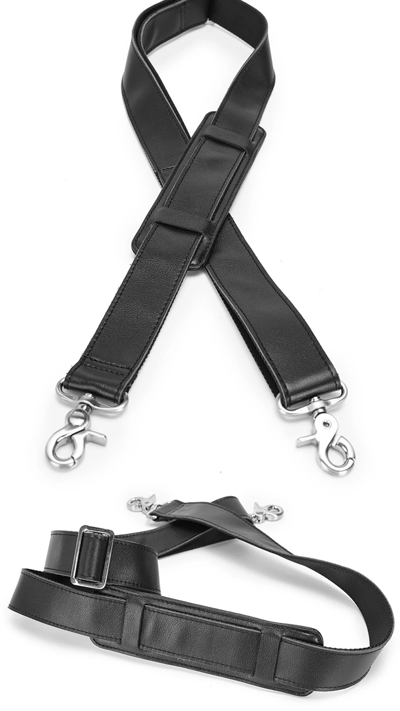 High Quality Crazy Horse Leather Shoulder Strap Genuine Leather Straps For Travel Bag Briefcase Bag Strap for Handbags