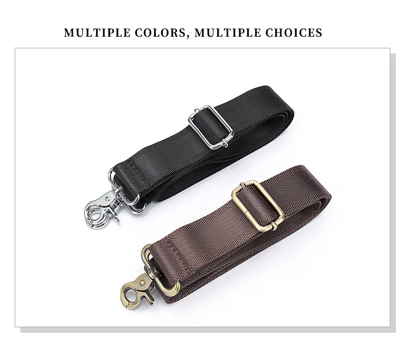 High Quality Crazy Horse Leather Shoulder Strap Genuine Leather Straps For Travel Bag Briefcase Bag Strap for Handbags