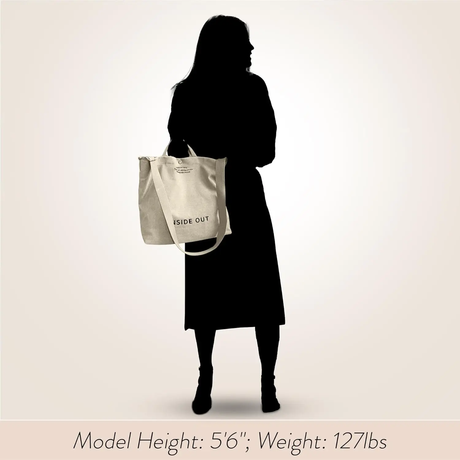 Large Tote Bag for Women, Canvas Bag Women Gift, Fashion Crossbody 16oz 100% Cotton Bag, Large Capacity Shoulder Bag pd