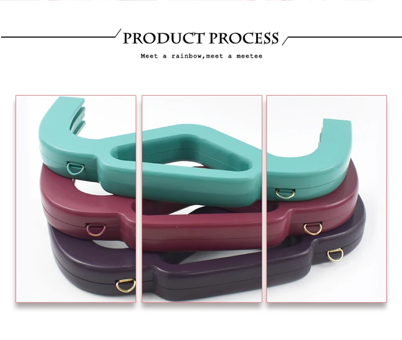 1Pc 25cm Wooden Bag Handle for Purse Frame Wallet Clourse Clip Kiss Clasp Women's Handbag DIY Sewing Bracket Bags Accessories
