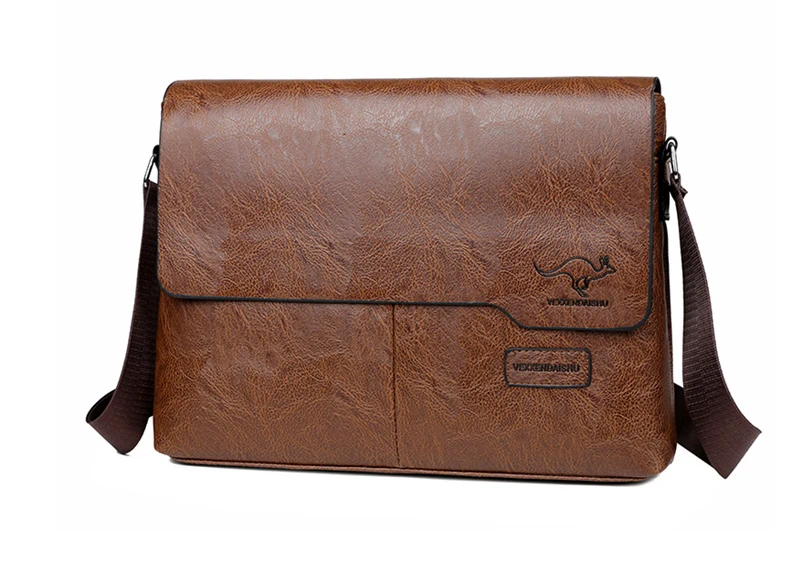 Men Shoulder Bag For IPAD Leather Business Handbag Men Messenger Bag Large Side Sling Bag Fashion Man Crossbody Bag