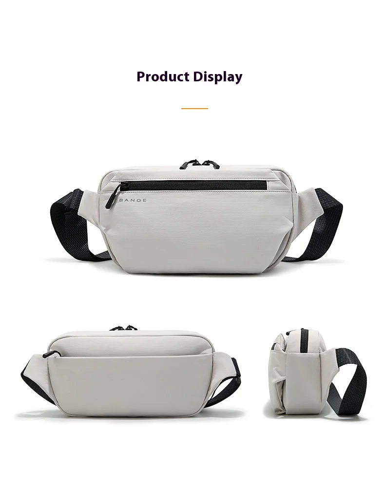 BANGE Waterproof Chest Bag Multi-Carry Modes Sling Crossbody Travel Shoulder Messenger Bag