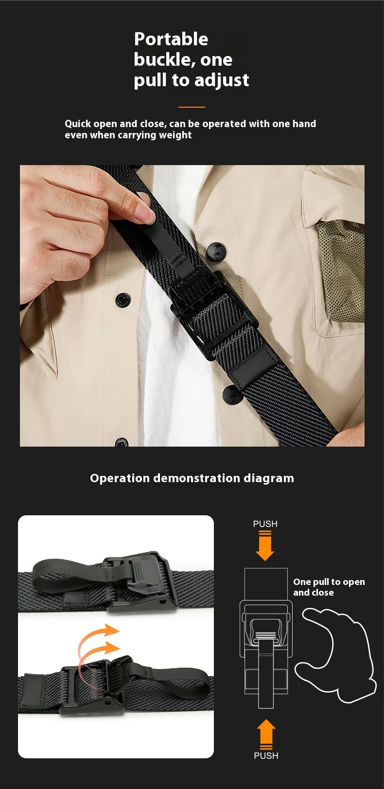 BANGE Waterproof Chest Bag Multi-Carry Modes Sling Crossbody Travel Shoulder Messenger Bag