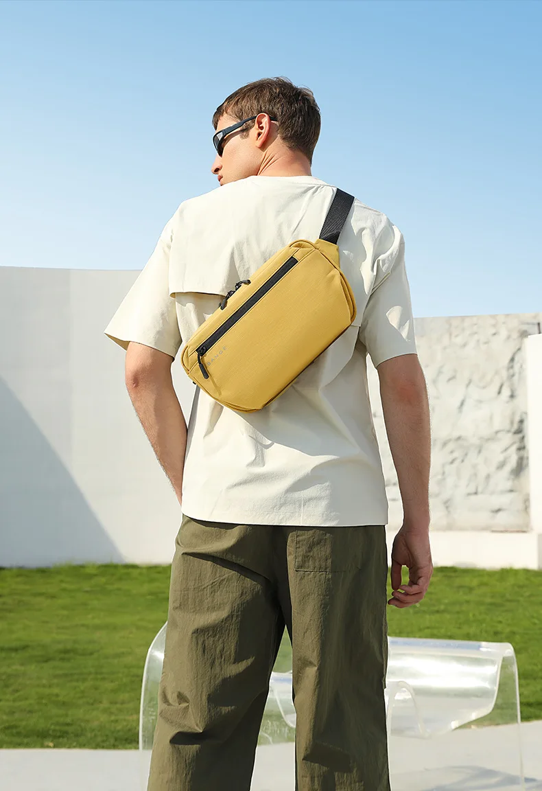 BANGE Waterproof Chest Bag Multi-Carry Modes Sling Crossbody Travel Shoulder Messenger Bag