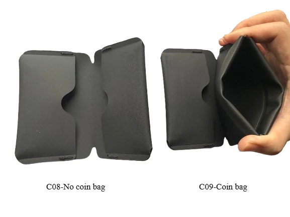 Portable Ultra-light ID Business Card Holder Mini Folding Wallet Multiofunctional Magnetic Buckel Coin Purse EDC Pouch