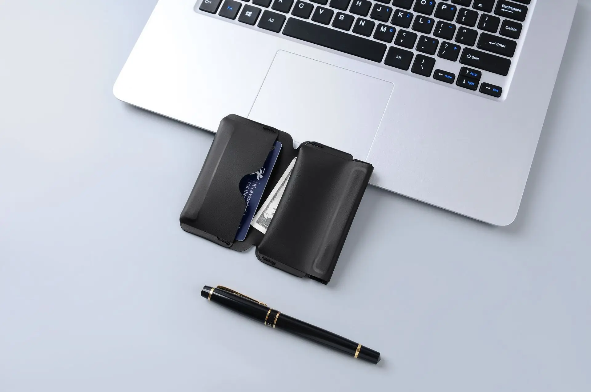 Portable Ultra-light ID Business Card Holder Mini Folding Wallet Multiofunctional Magnetic Buckel Coin Purse EDC Pouch