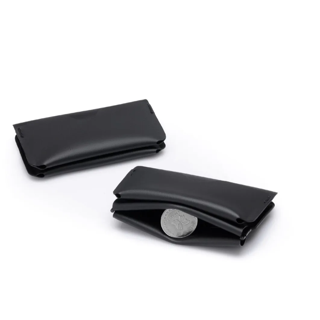 Portable Ultra-light ID Business Card Holder Mini Folding Wallet Multiofunctional Magnetic Buckel Coin Purse EDC Pouch