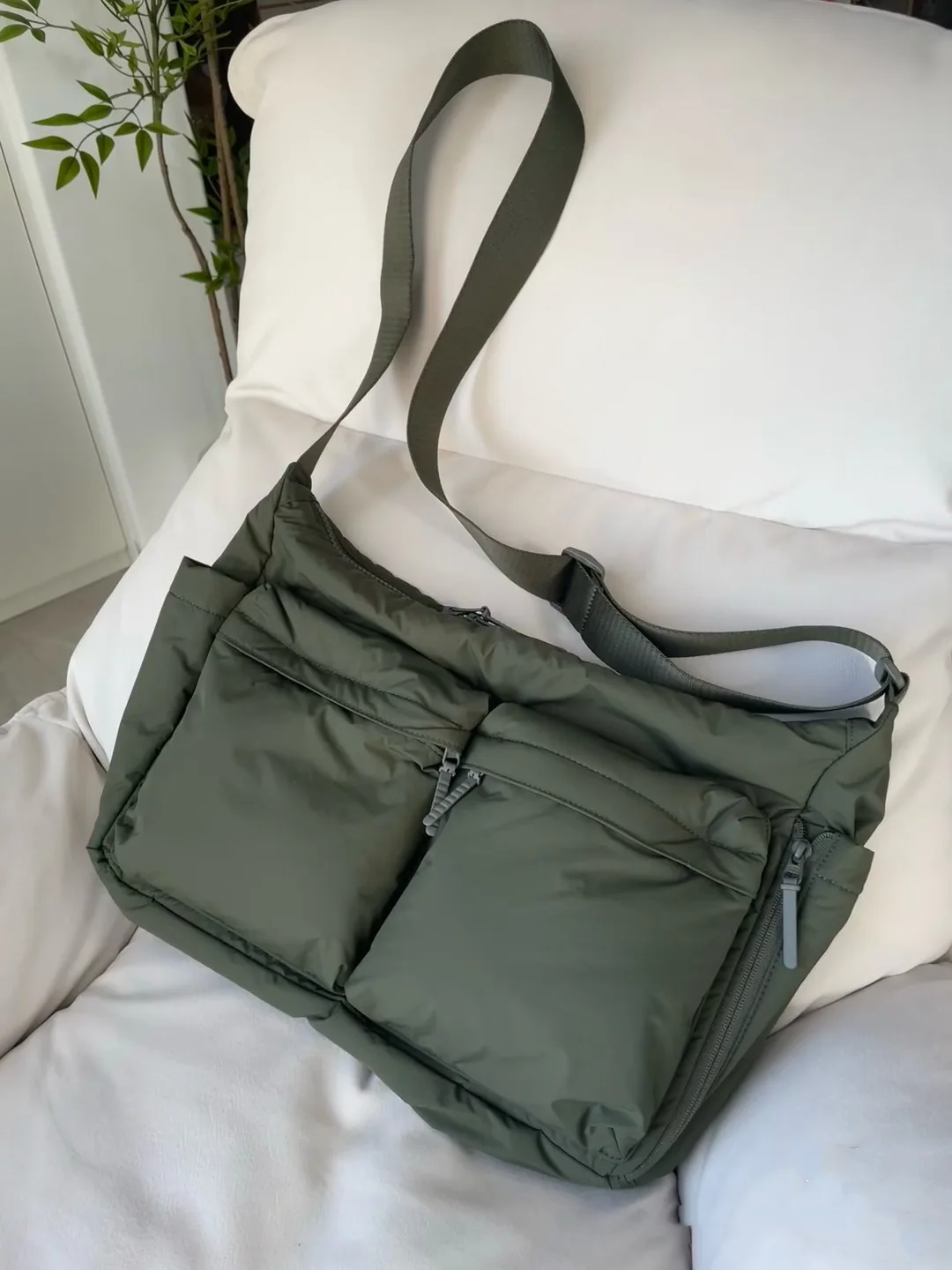 Top Quality Thickened Leisure Crossbody Bag Single Shoulder Bag Large Capacity Laptop Bag Multi Pocket Sports Bag for Men Women