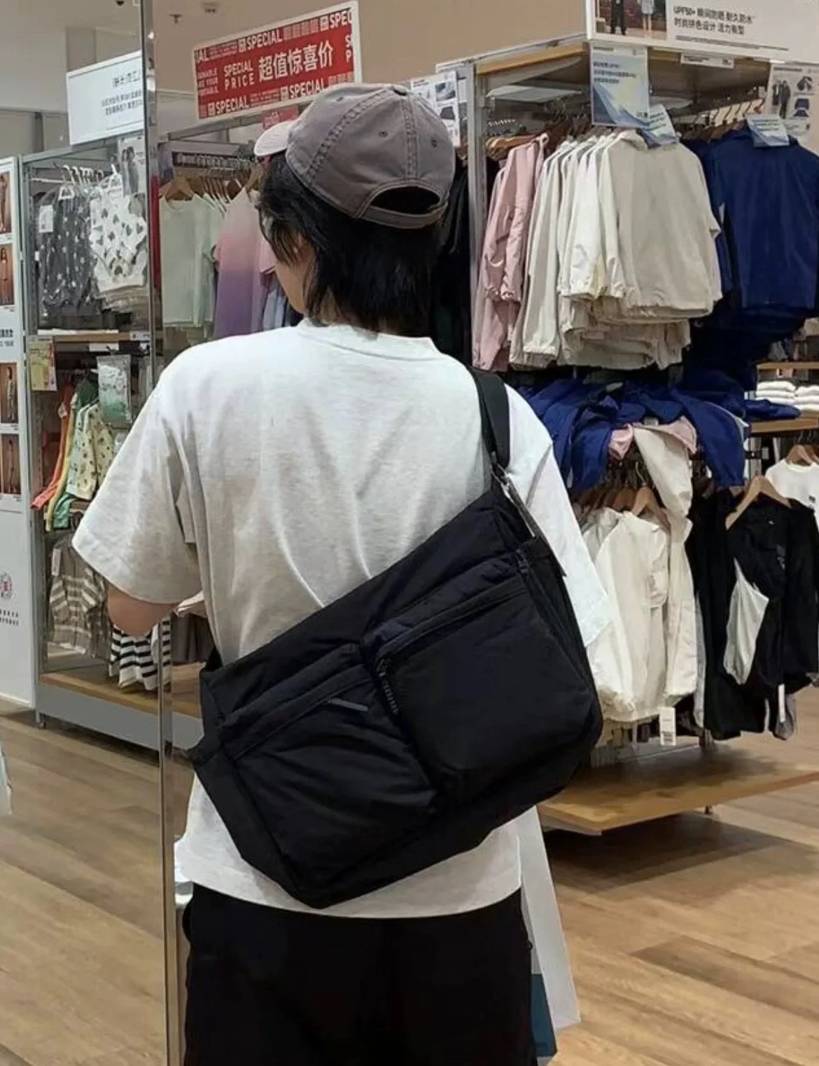 Top Quality Thickened Leisure Crossbody Bag Single Shoulder Bag Large Capacity Laptop Bag Multi Pocket Sports Bag for Men Women