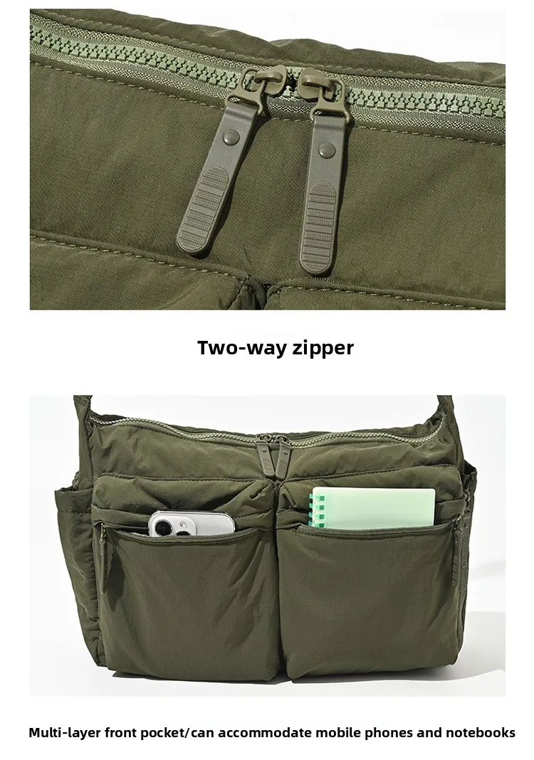 Top Quality Thickened Leisure Crossbody Bag Single Shoulder Bag Large Capacity Laptop Bag Multi Pocket Sports Bag for Men Women