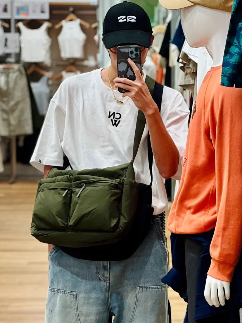 Top Quality Thickened Leisure Crossbody Bag Single Shoulder Bag Large Capacity Laptop Bag Multi Pocket Sports Bag for Men Women