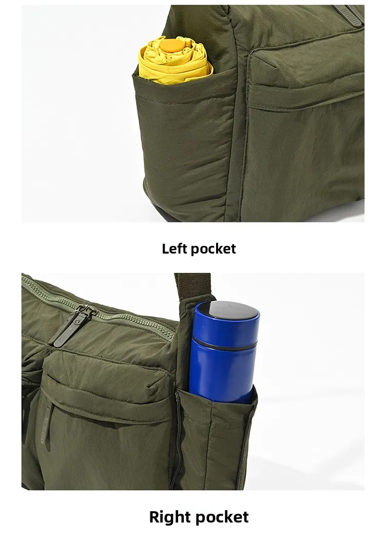 Top Quality Thickened Leisure Crossbody Bag Single Shoulder Bag Large Capacity Laptop Bag Multi Pocket Sports Bag for Men Women