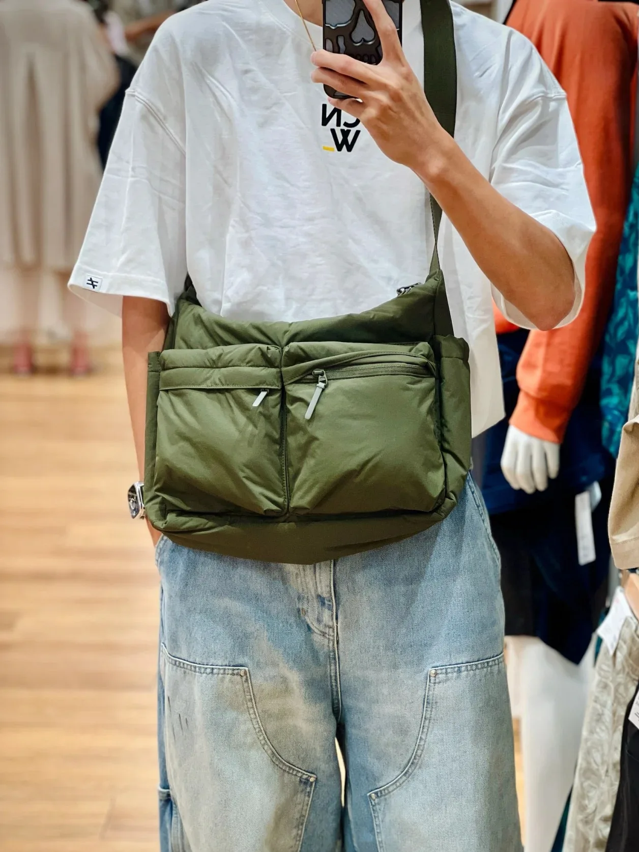 Top Quality Thickened Leisure Crossbody Bag Single Shoulder Bag Large Capacity Laptop Bag Multi Pocket Sports Bag for Men Women