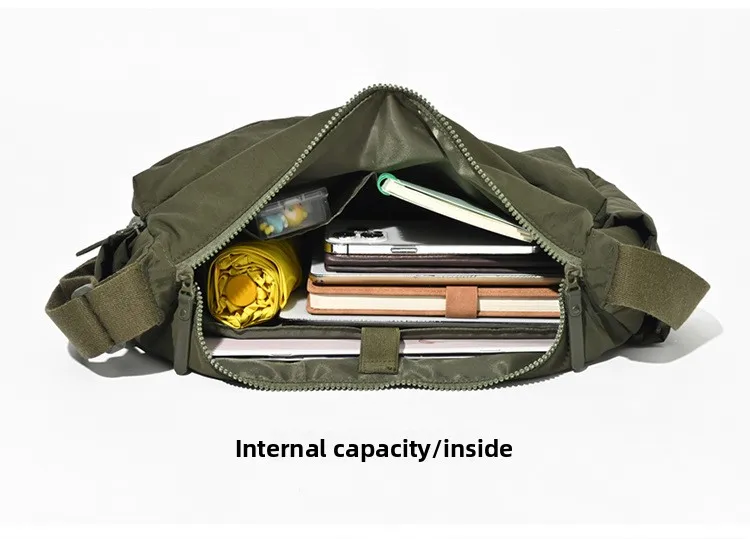 Top Quality Thickened Leisure Crossbody Bag Single Shoulder Bag Large Capacity Laptop Bag Multi Pocket Sports Bag for Men Women