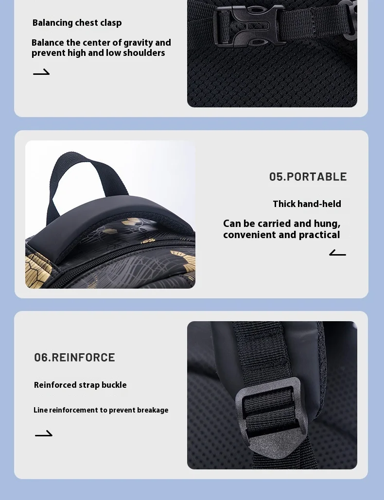 Football School Bags for Boys Shoulder Backpack Bagutte Children Spinal Protection Light Big Capacity Waterproof Backpack Kids